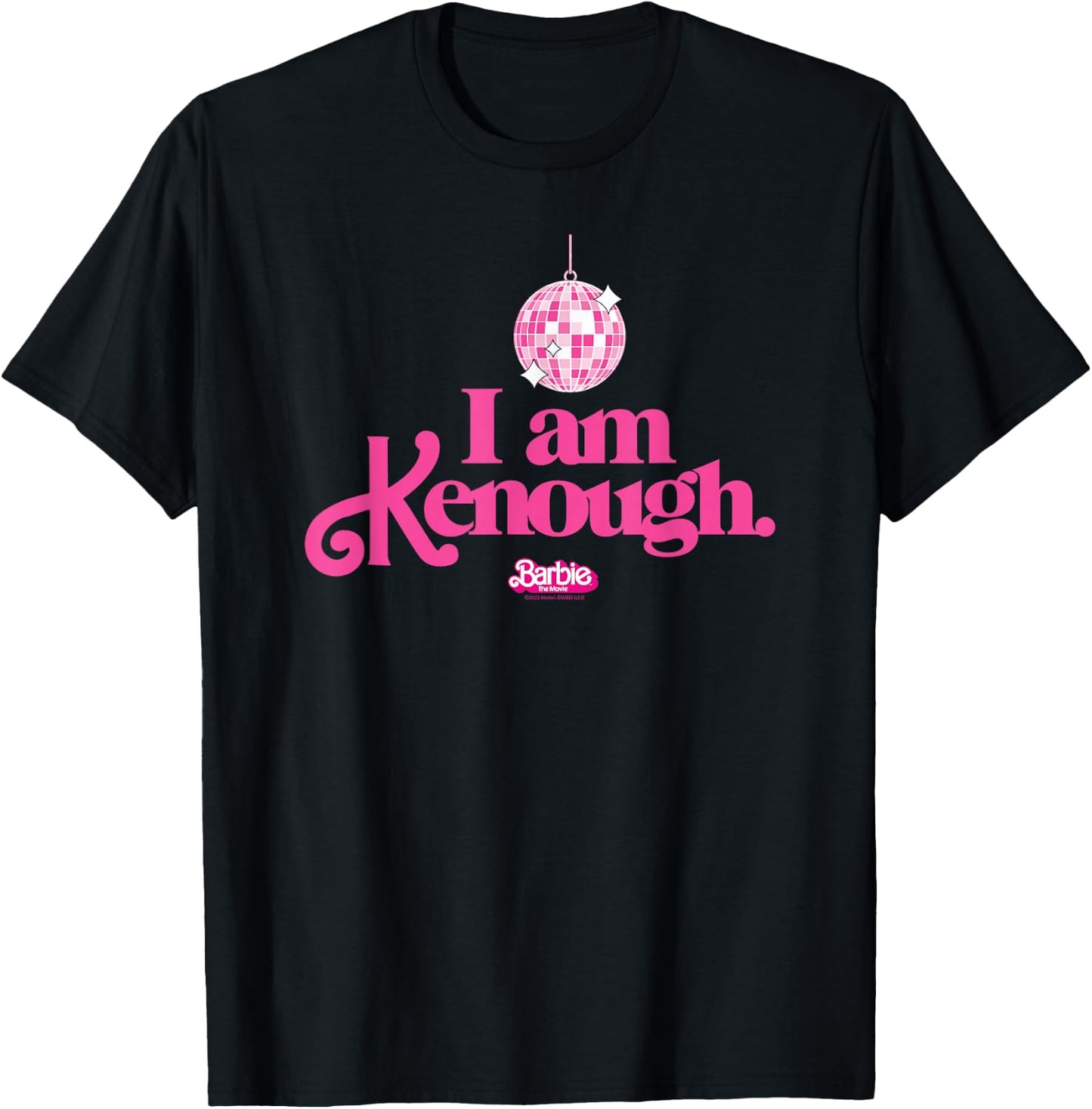 Barbie The Movie - I Am Kenough Disco Ball T-Shirt - T-Shirt | Black