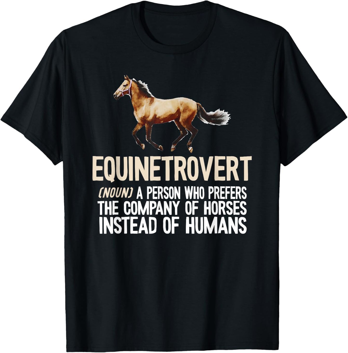 Horse Lover, Equestrian, Horse Rider, Horse Trainer, Horse T-Shirt - T-Shirt | Black