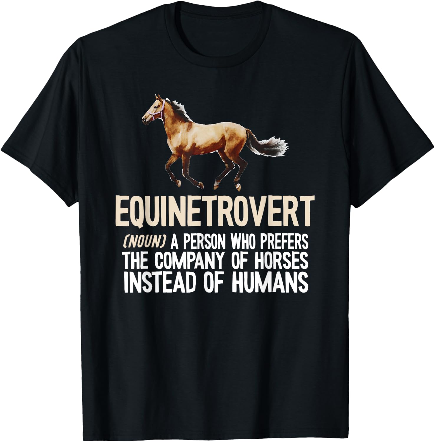 Horse Lover, Equestrian, Horse Rider, Horse Trainer, Horse T-Shirt - T-Shirt | Black