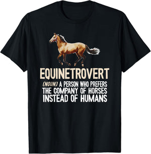 Horse Lover, Equestrian, Horse Rider, Horse Trainer, Horse T-Shirt - T-Shirt | Black