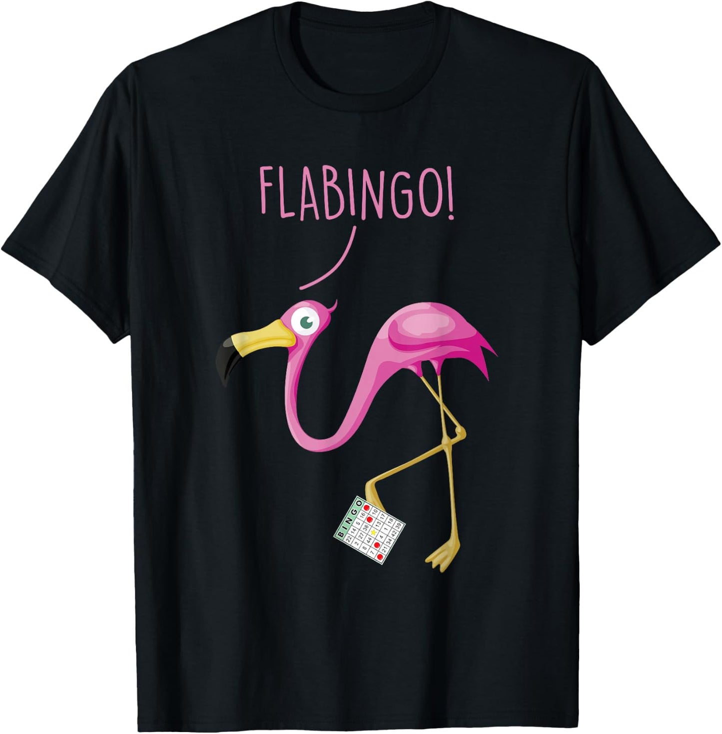 Flabingo! Lucky Player Bingo Player Bingo Addict T-Shirt - T-Shirt | Black