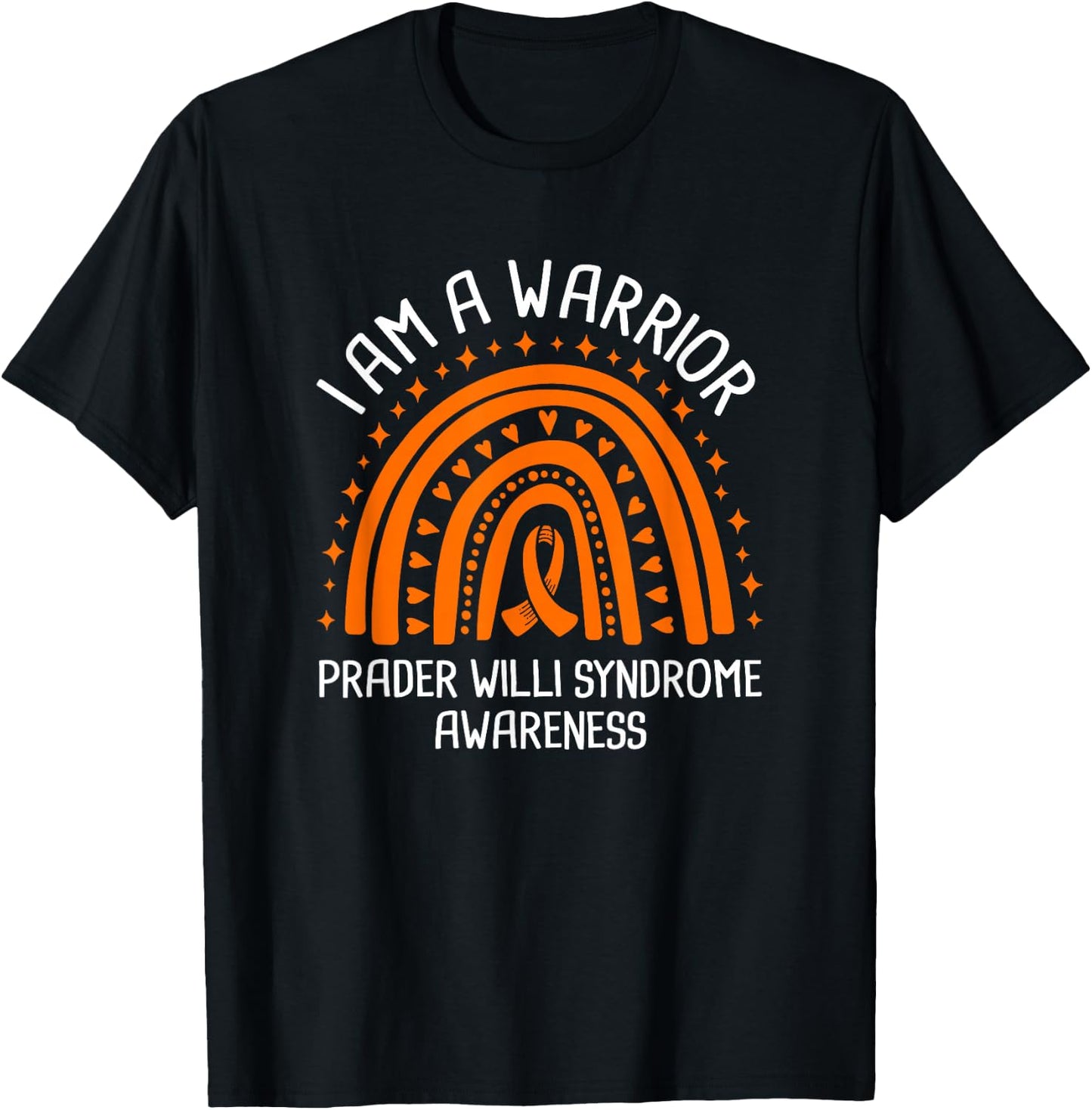 I Am A Warrior Prader Willi Syndrome Awareness T-Shirt - T-Shirt | Black