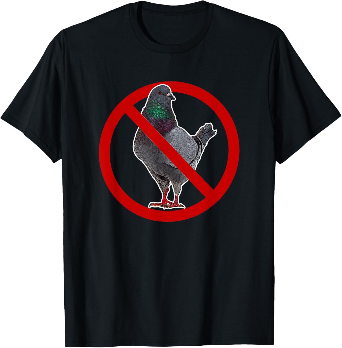 I Hate Pigeons Anti Pigeon T-Shirt - T-Shirt | Black
