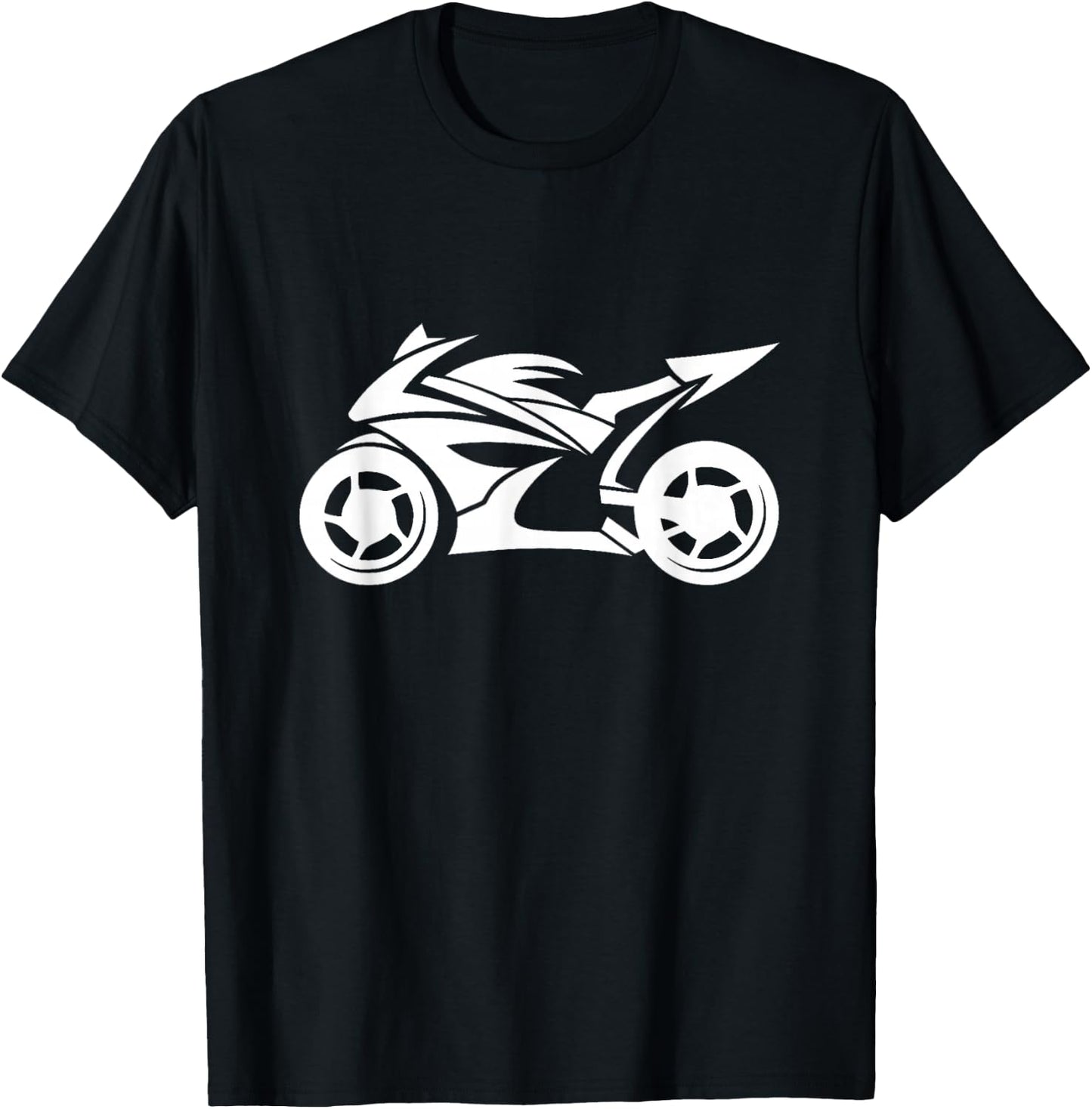 Ninja Motorcycle Silhouette Logo T-Shirt - T-Shirt | Black