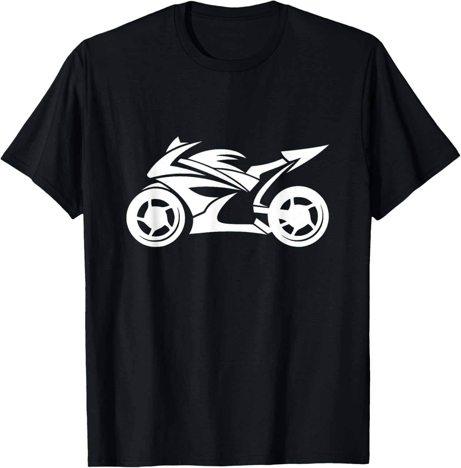Ninja Motorcycle Silhouette Logo T-Shirt - T-Shirt | Black