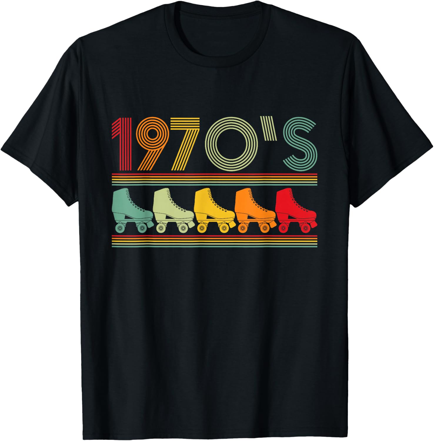 1970's - Speed Roller Skating Roller Derby Skate Skaters T-Shirt - T-Shirt | Black