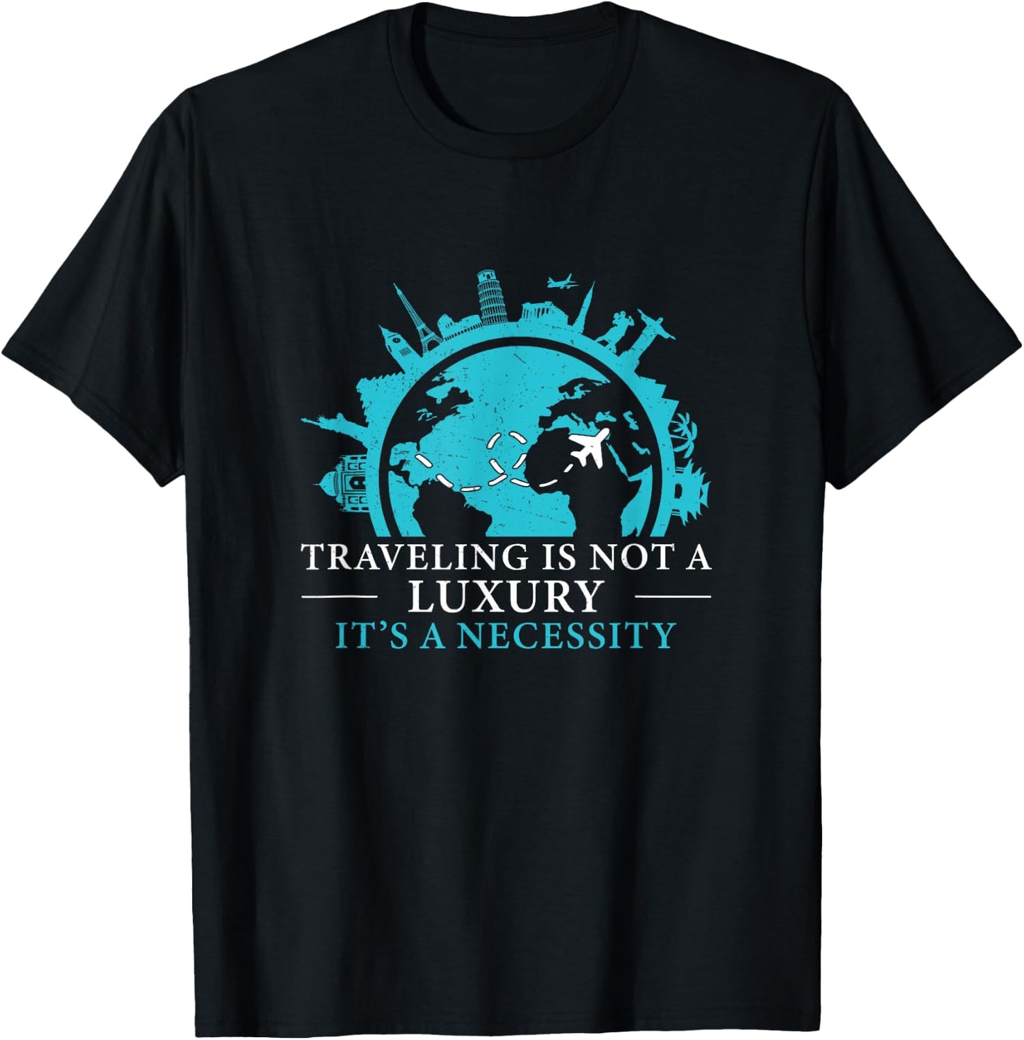 Travel Consultant Agent A Necessity Funny Tour Operator T-Shirt - T-Shirt | Black