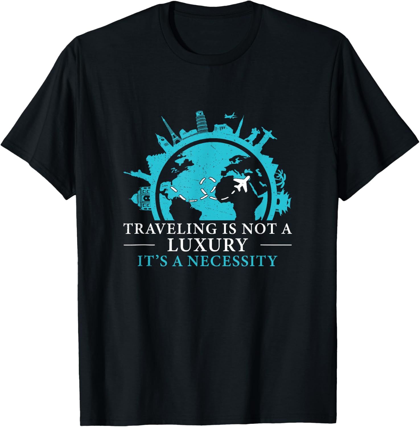 Travel Consultant Agent A Necessity Funny Tour Operator T-Shirt - T-Shirt | Black