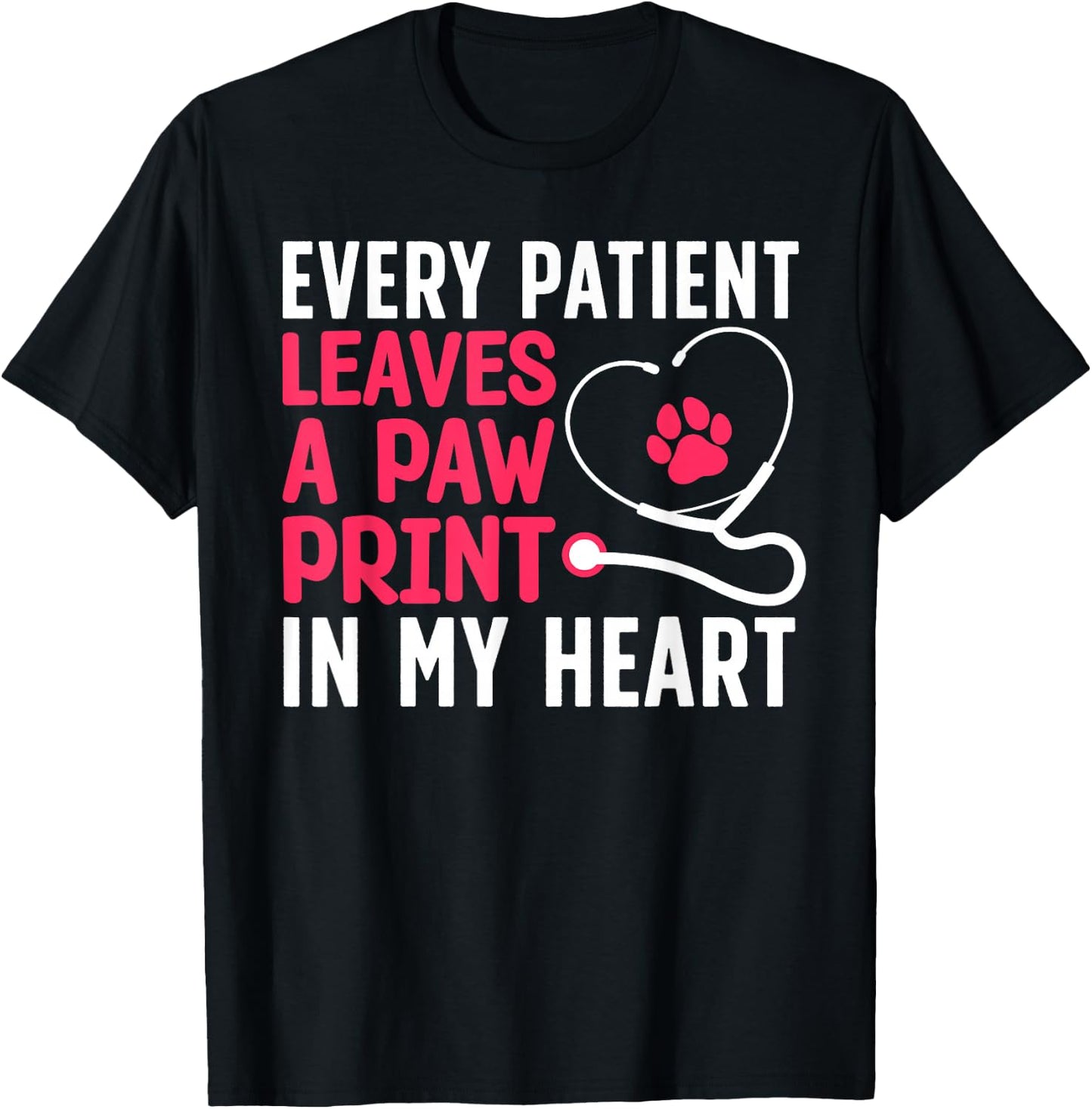 Funny Veterinarian Art Women Pet Veterinary Lovers T-Shirt - T-Shirt | Black