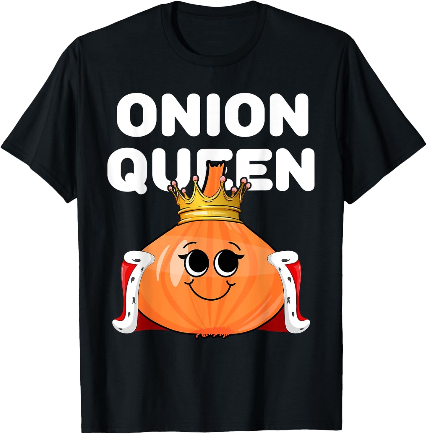 Onion Queen | Onion | Girls Onion T-Shirt - T-Shirt | Black