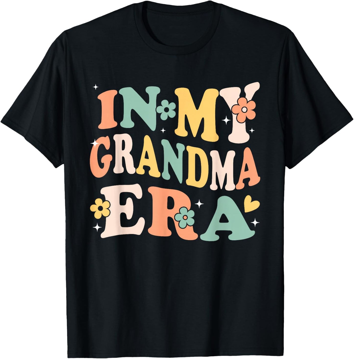 In My Grandma Era Funny Sarcastic Groovy Retro Mothers Day T-Shirt - T-Shirt | Black