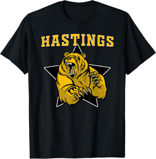 Hastings Bears High School Team Spirit T-Shirt - T-Shirt | Black