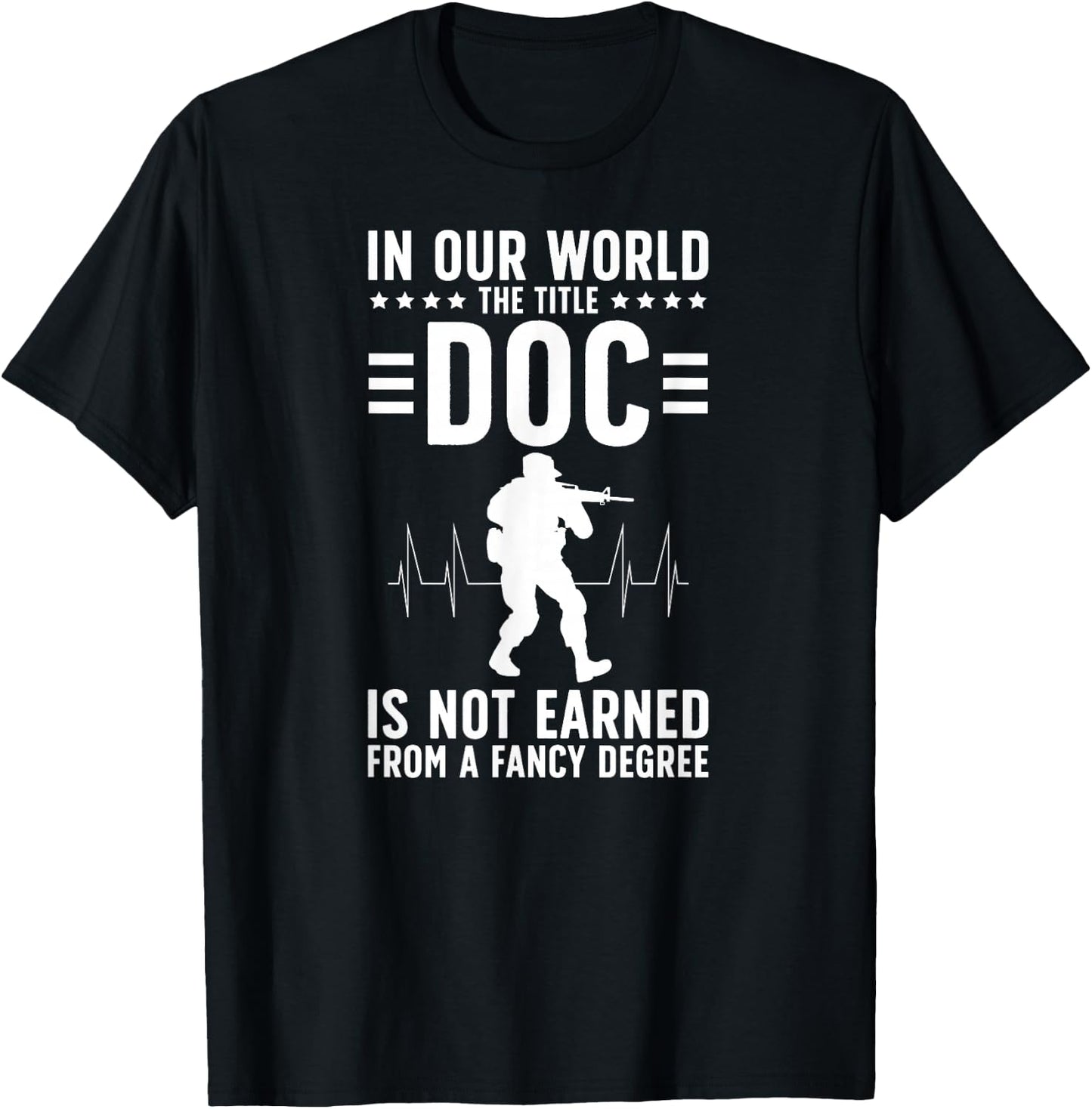 The Title Doc Combat Medic Combat Medics T-Shirt - T-Shirt | Black