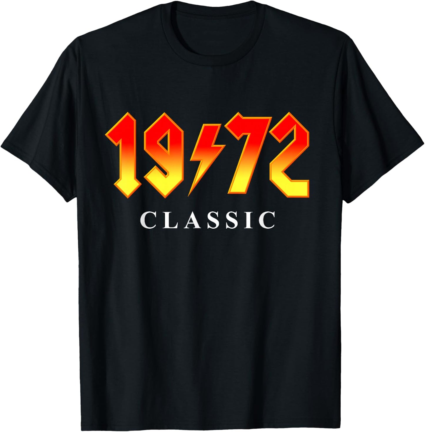1972 Classic Rock 50th Birthday T-Shirt - T-Shirt | Black