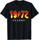 1972 Classic Rock 50th Birthday T-Shirt - T-Shirt | Black