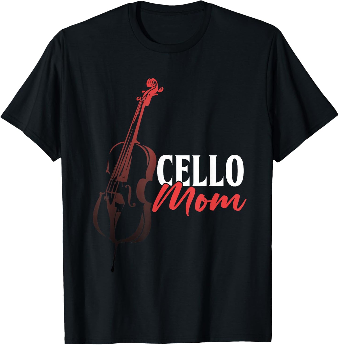 Cello Mom Cellist Musician Cello Player Mother Orchestra T-Shirt - T-Shirt | Black