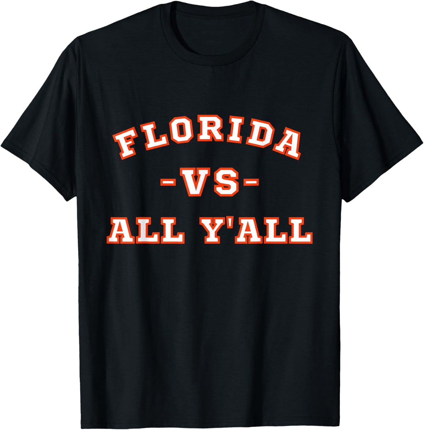 Classic Vintage Retro Florida vs All Yall T-Shirt - T-Shirt | Black