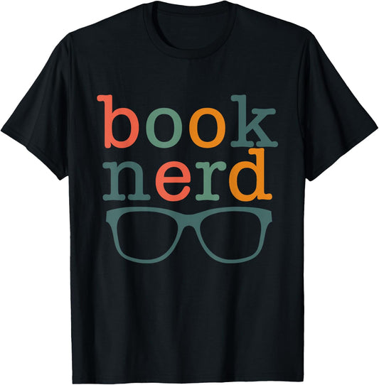 Funny Book Nerd - Cute Bookworm & Library Gift T-Shirt - T-Shirt | Black