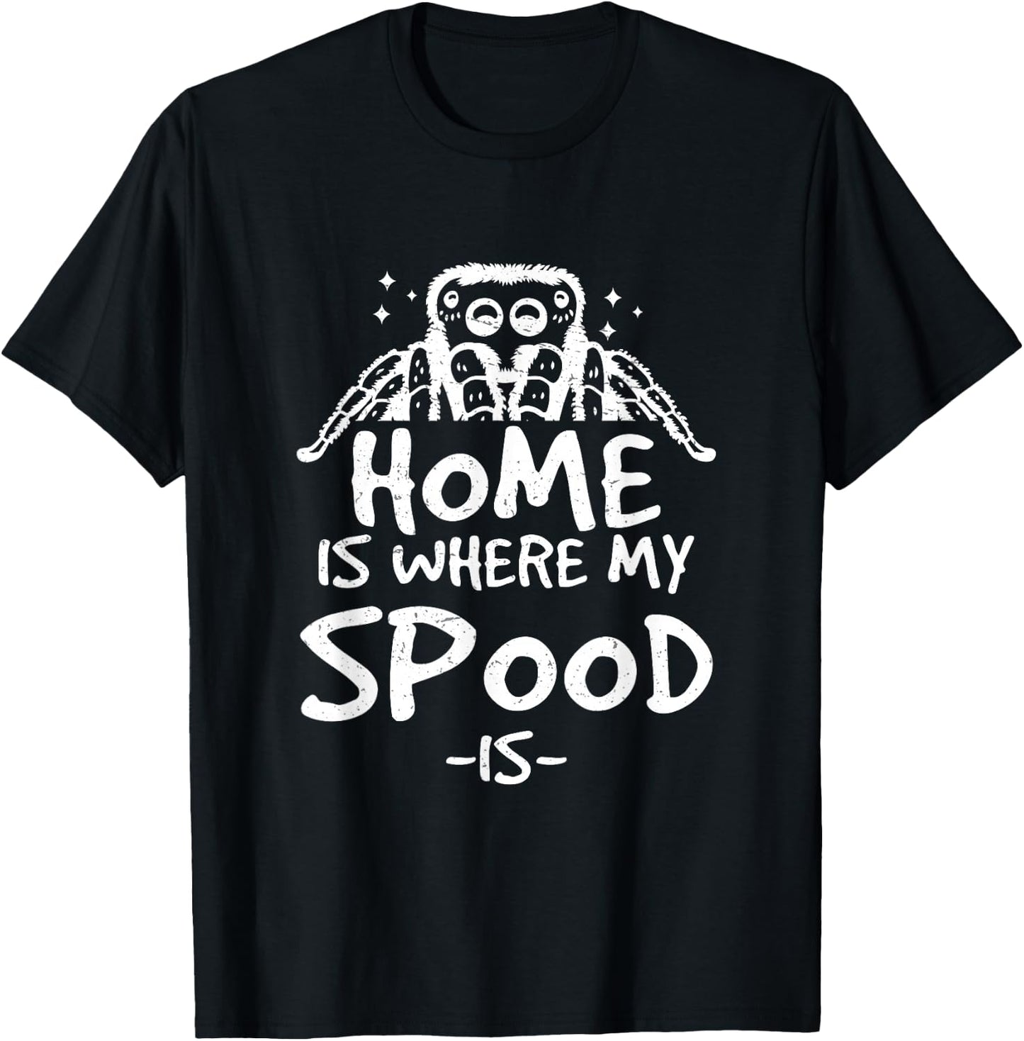 Classic Jumping Spider Spooder For A Salticidae Spood Owner T-Shirt - T-Shirt | Black