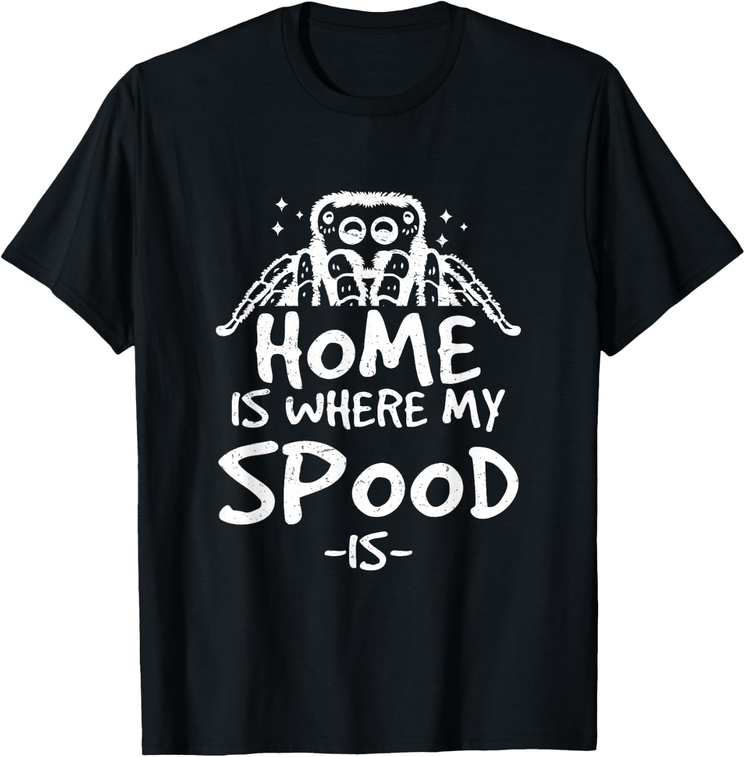 Classic Jumping Spider Spooder For A Salticidae Spood Owner T-Shirt - T-Shirt | Black