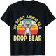 Australian Feral Koala, Spirit Animal Drop Bear T-Shirt - T-Shirt | Black