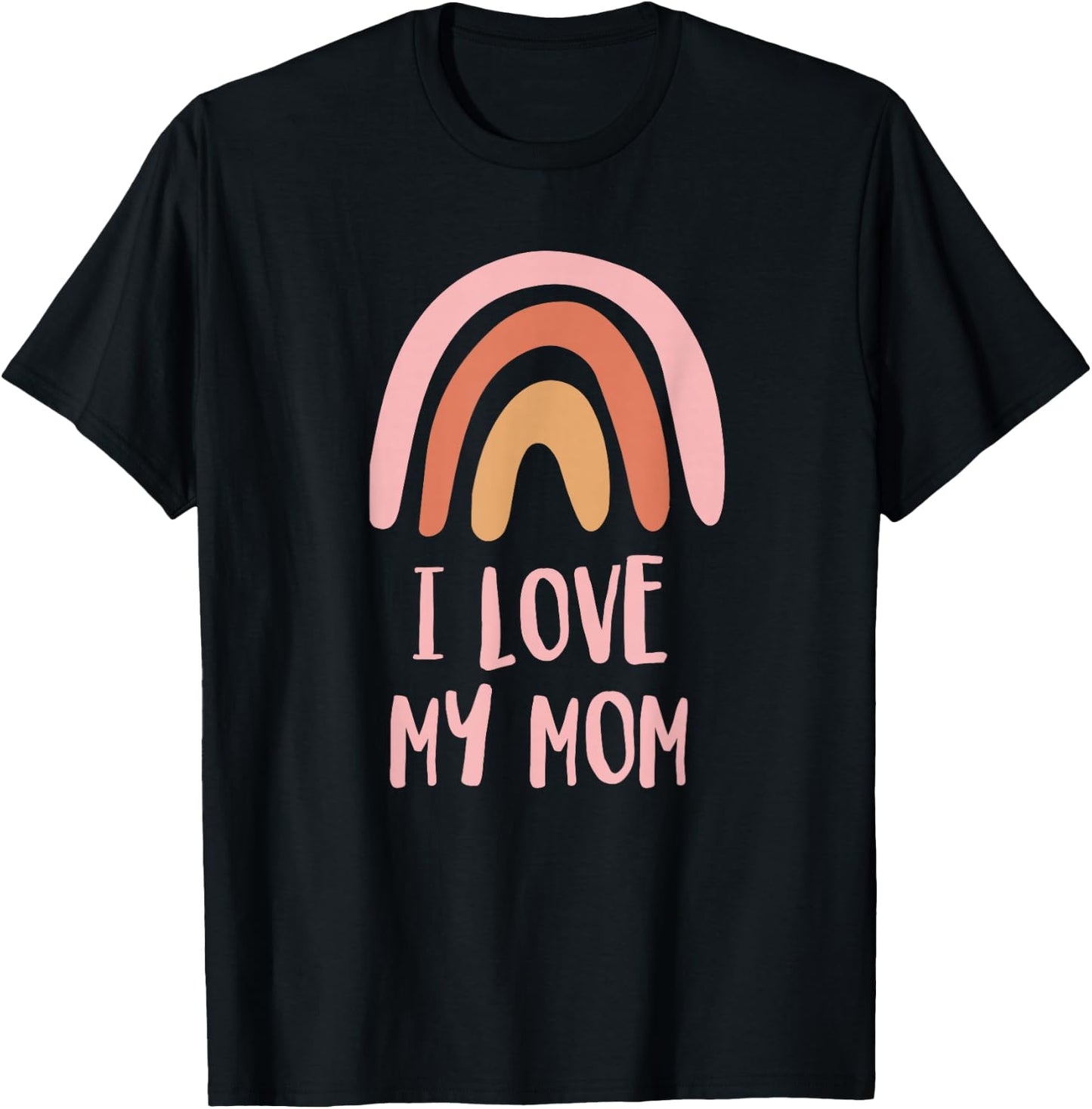 I Love My Mom Retro Vintage Cool T-Shirt - T-Shirt | Black
