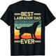Labrador Dad Black Lab Yellow Labrador Retriever T-Shirt - T-Shirt | Black