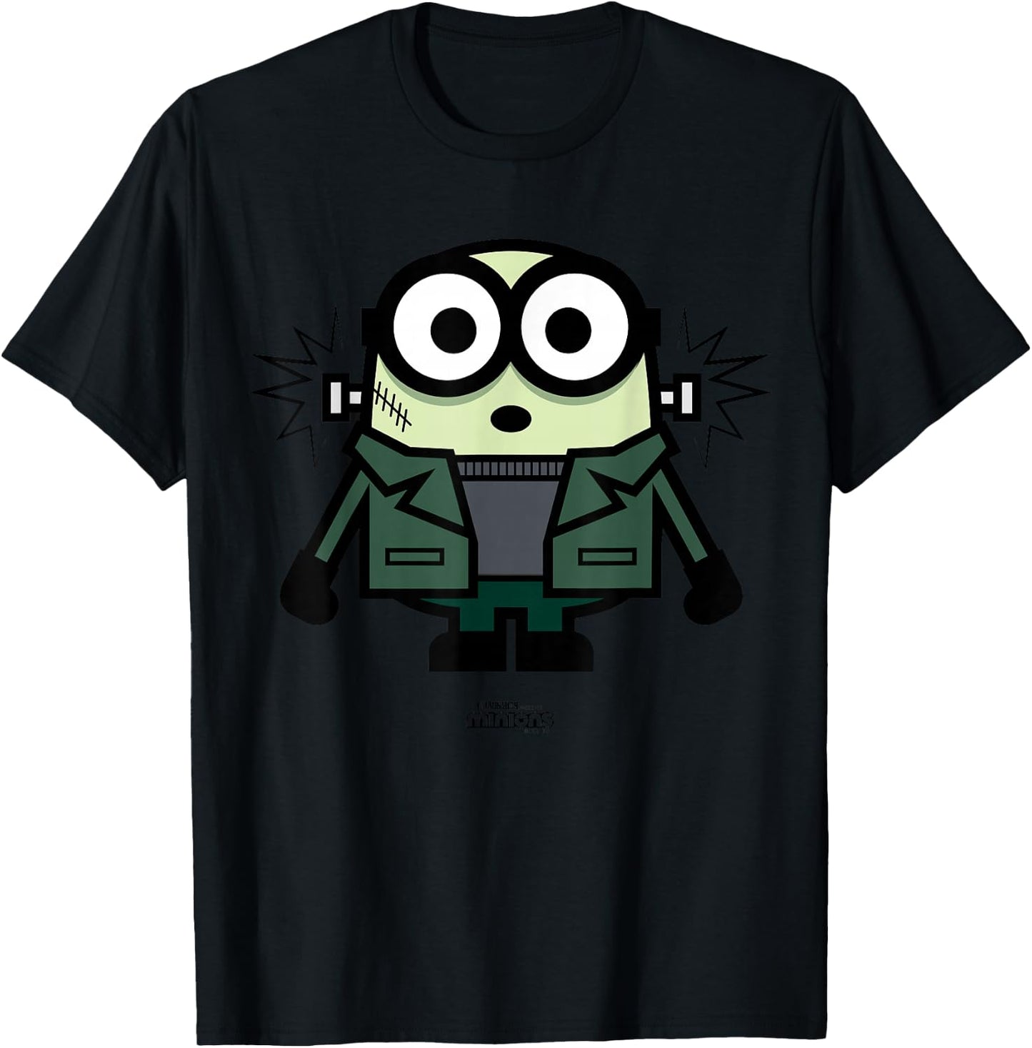 Minions Monsters Frankenbob Shocking Halloween T-Shirt - T-Shirt | Black