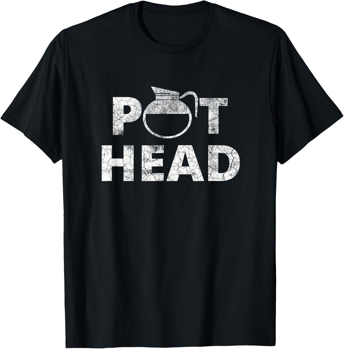 Coffee Pot Head T-Shirt - T-Shirt | Black