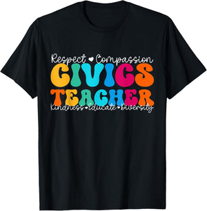Civics Teacher Appreciation Week Back to School Women Kids T-Shirt - T-Shirt | Black
