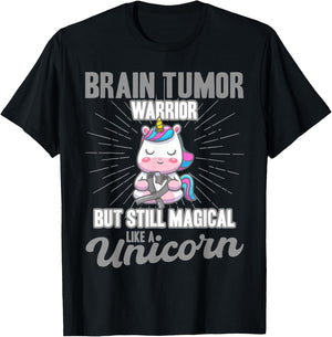 Magical Like A Unicorn Brain Tumor Awareness T-Shirt - T-Shirt | Black