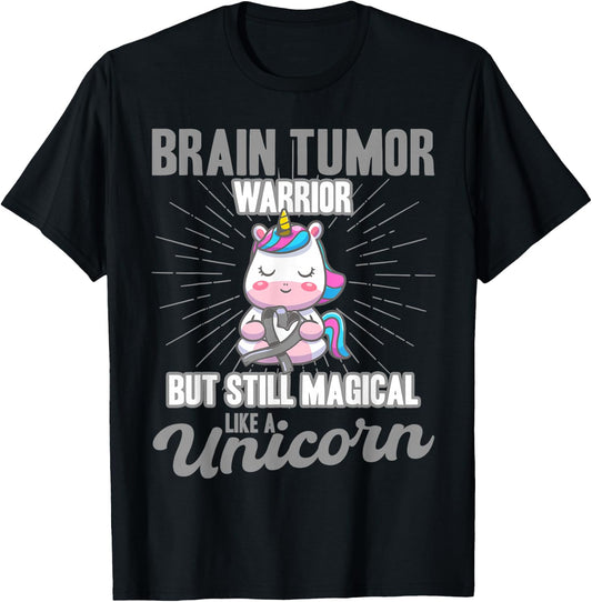 Magical Like A Unicorn Brain Tumor Awareness T-Shirt - T-Shirt | Black