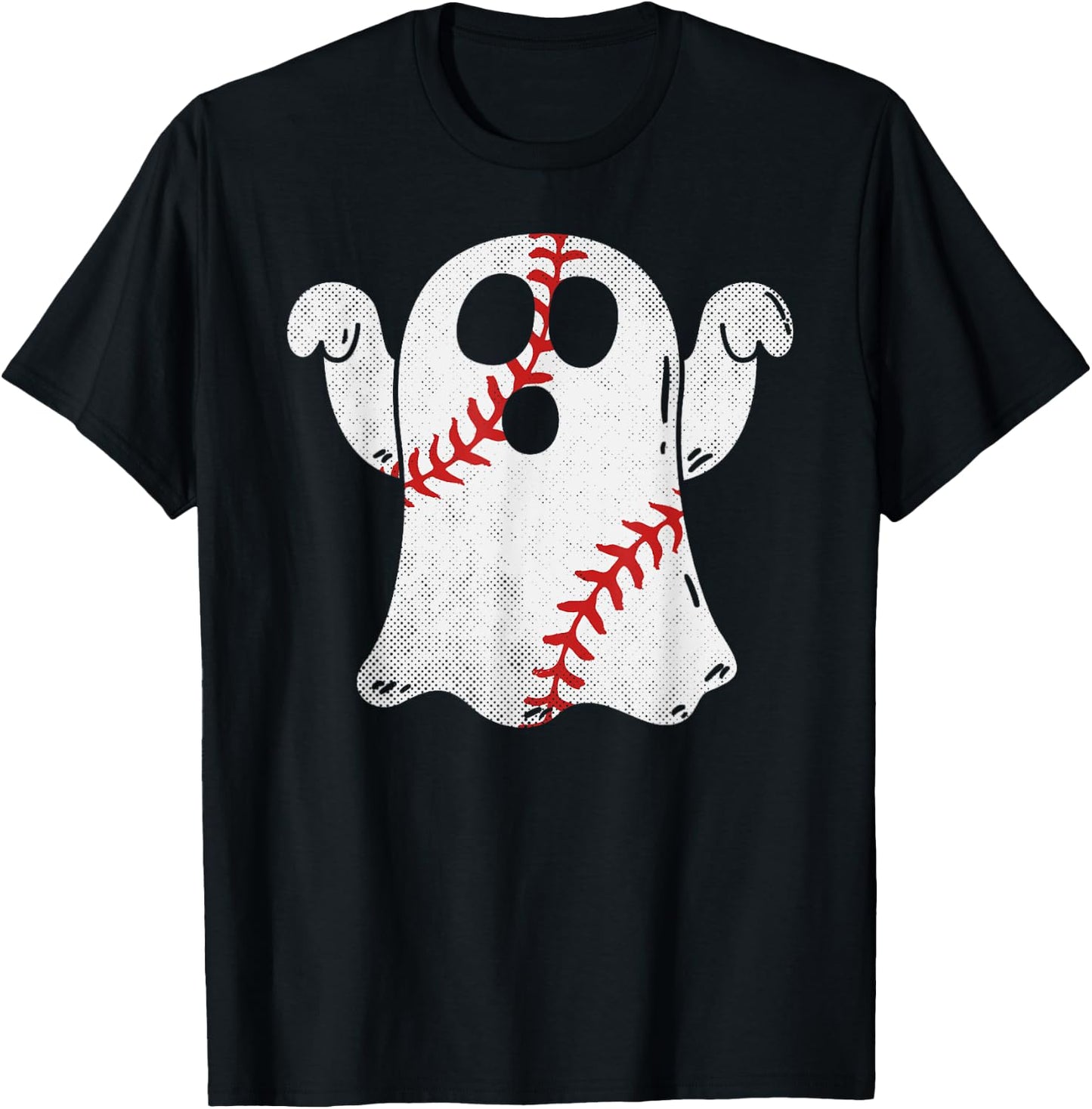 Baseball Ghost Baseball Lover Halloween Costume T-Shirt - T-Shirt | Black