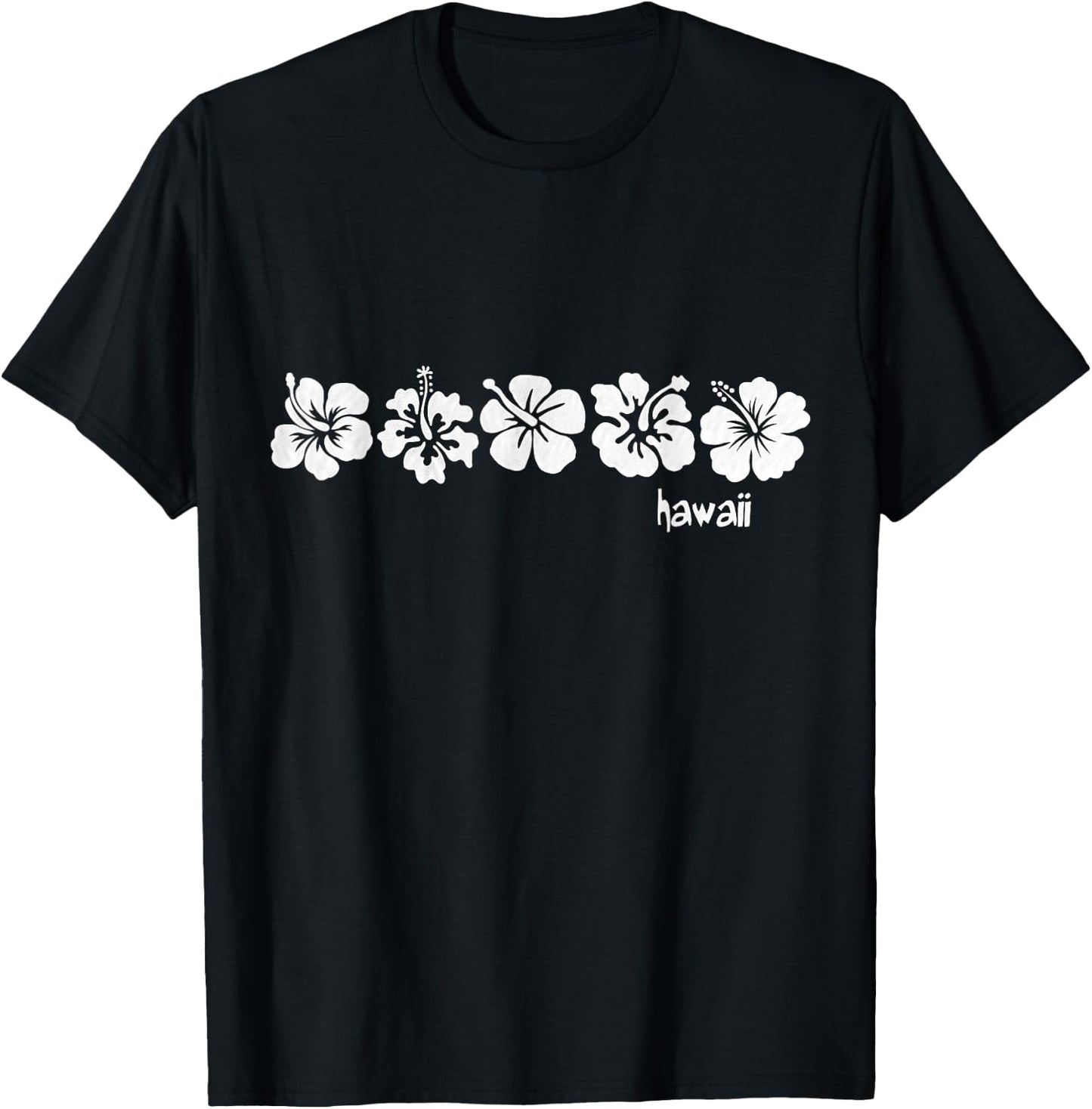 Vintage Hawaiian Hibiscus Flower Aloha Beach T-Shirt - T-Shirt | Black
