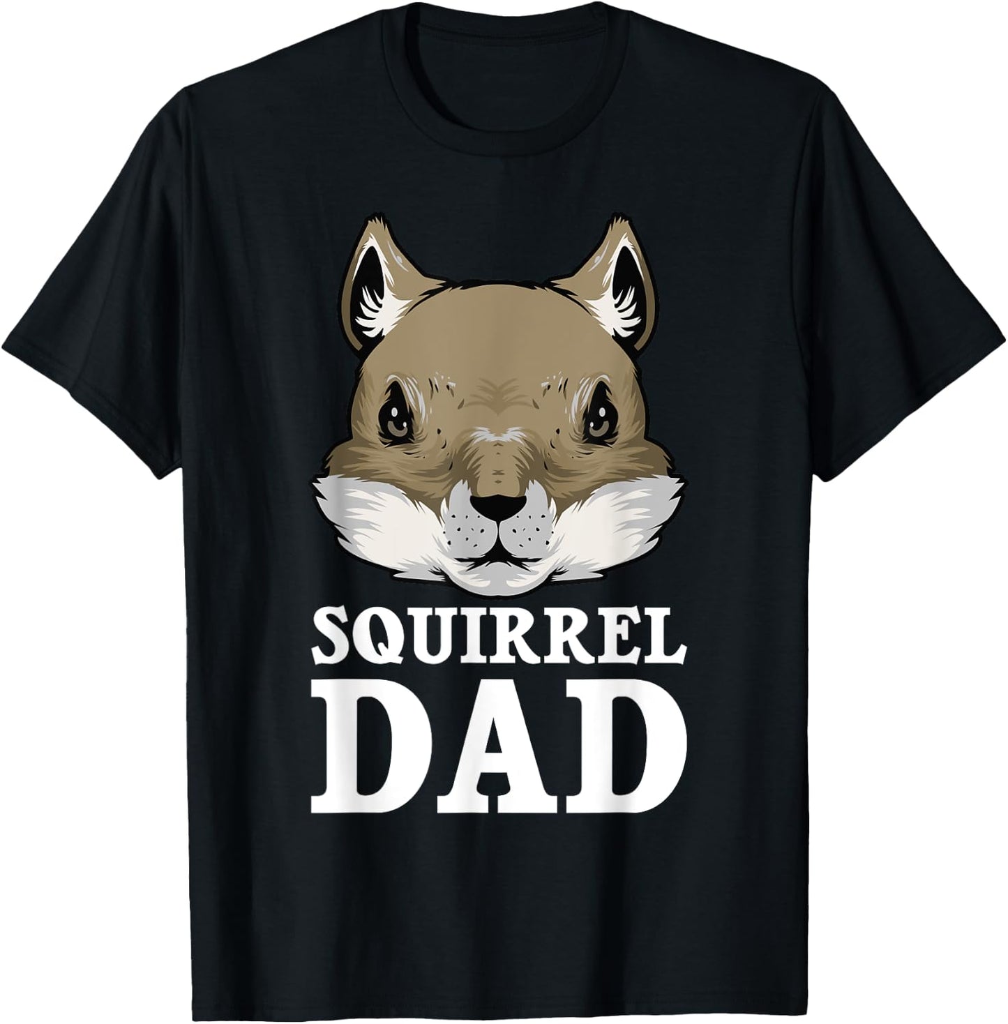 Funny Squirrel Dad Rodent Gopher Chipmunk Lover Daddy Men T-Shirt - T-Shirt | Black