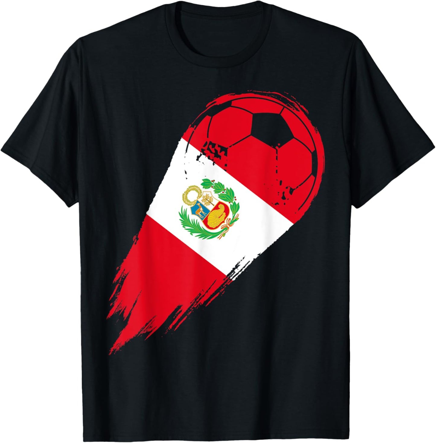 Soccer Player of Pride Peru T-Shirt - T-Shirt | Black