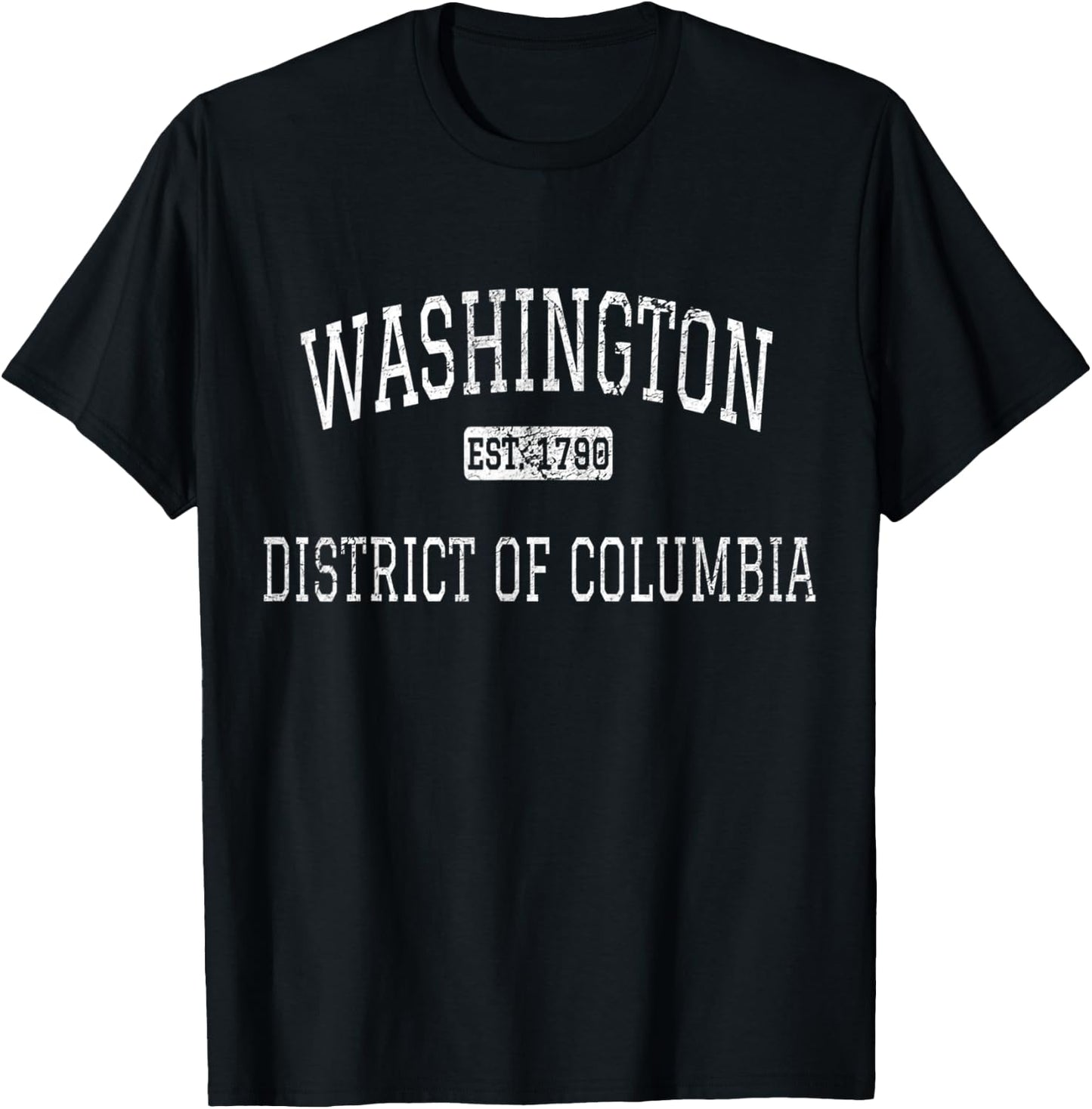 Washington DC DC Vintage T-Shirt - T-Shirt | Black