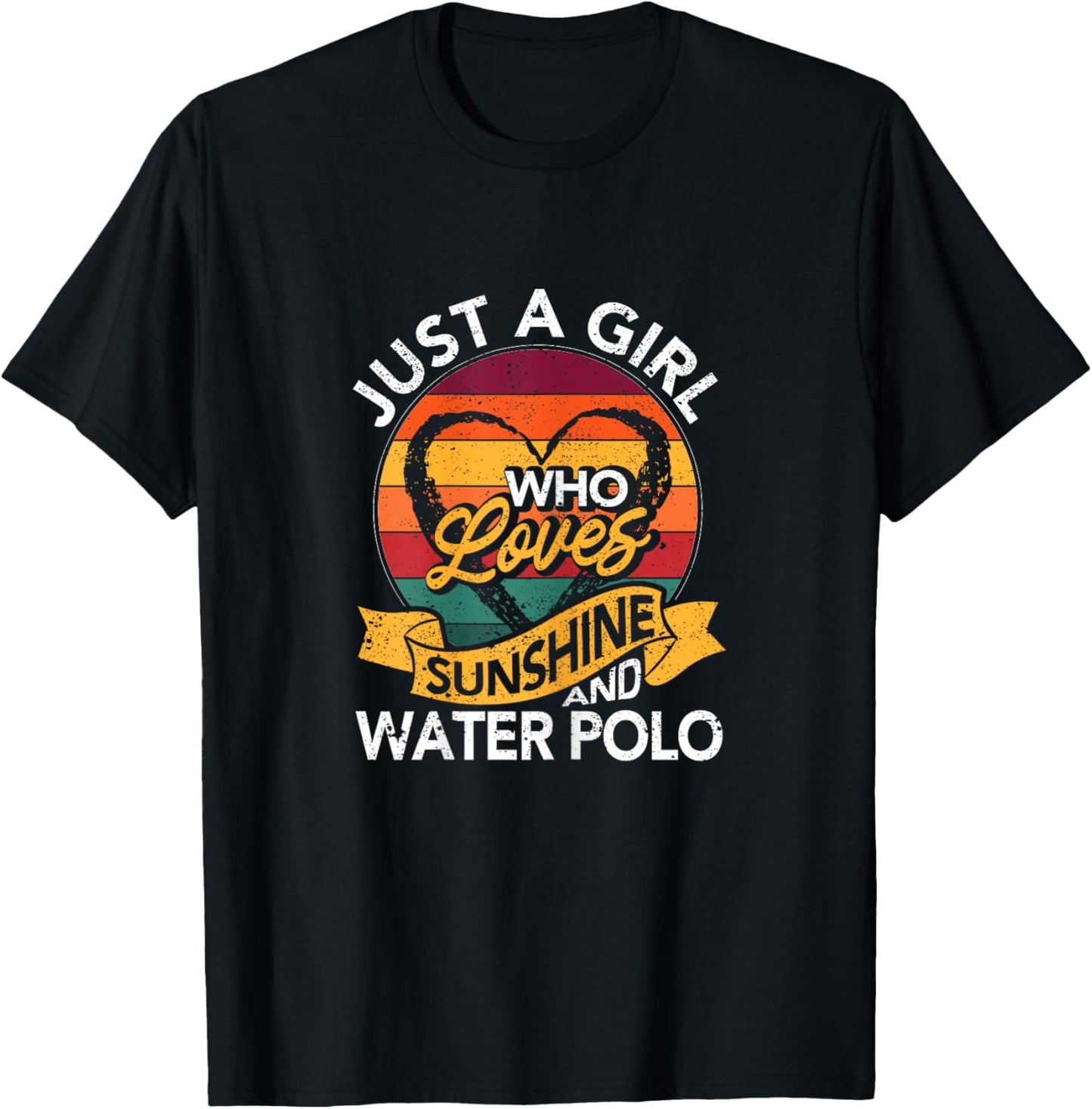 Just A Girl Who Loves Sunshine And Water Polo Player Coach T-Shirt - T-Shirt | Black
