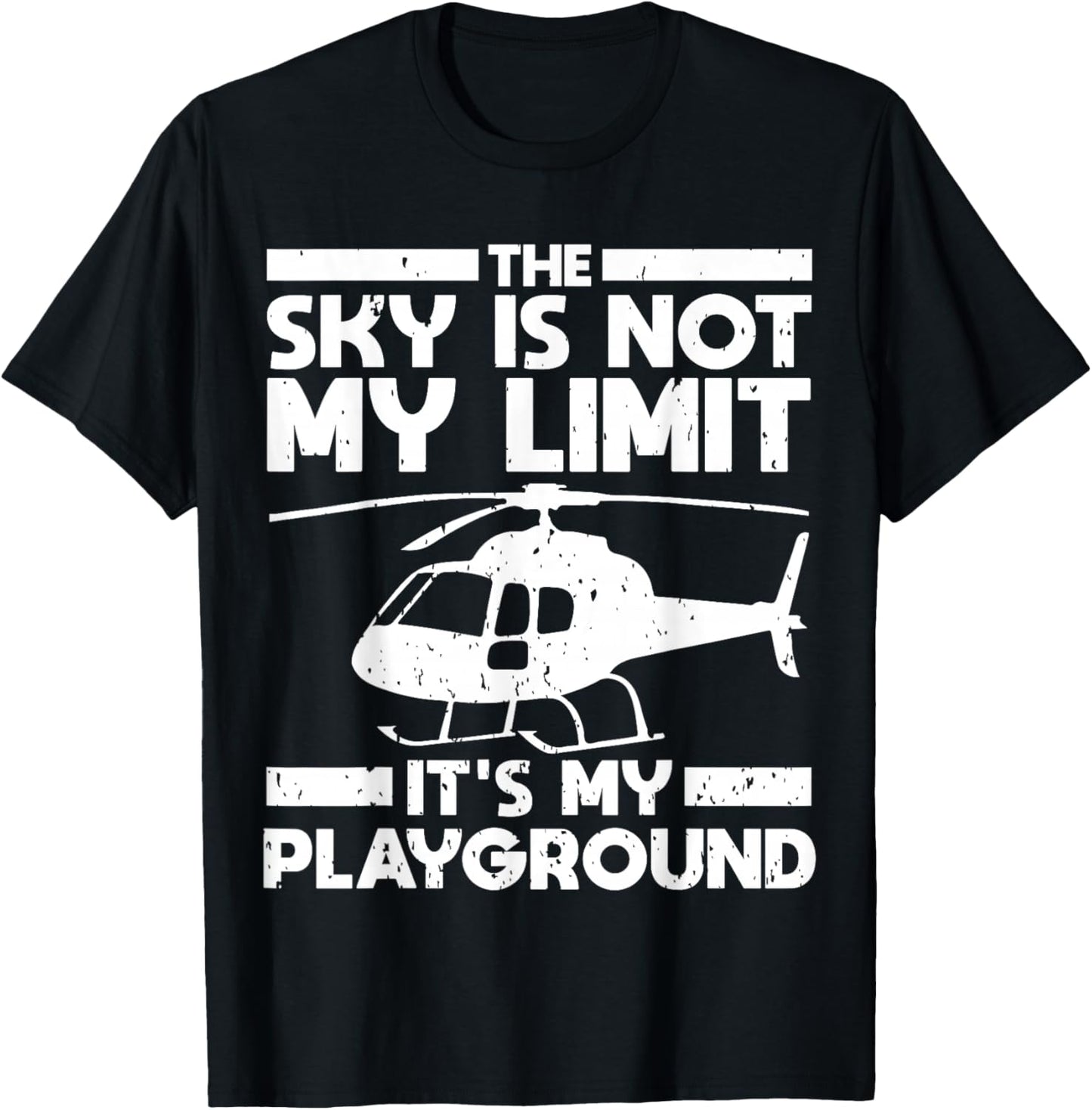 Funny Helicopter Pilot Chopper Aviation Lovers Quote Outfit T-Shirt - T-Shirt | Black
