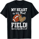 On That Field Football Girlfriend Of A Football Player T-Shirt - T-Shirt | Black
