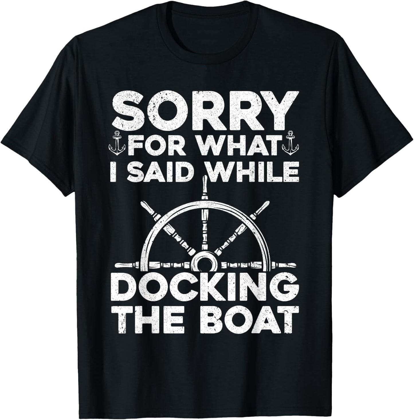 Funny Boating Women Docking The Boat Captain Boater T-Shirt - T-Shirt | Black
