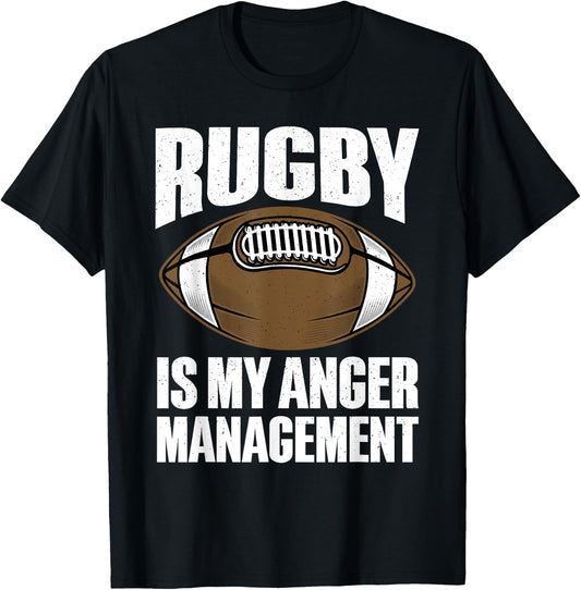 Funny Rugby Design Women Football Sport Rugby Player T-Shirt - T-Shirt | Black