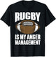 Funny Rugby Design Women Football Sport Rugby Player T-Shirt - T-Shirt | Black
