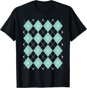 Argyle 1950s Sock Hop Rock and Roll Retro 50s Rockabilly 60s T-Shirt - T-Shirt | Black