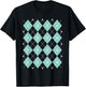 Argyle 1950s Sock Hop Rock and Roll Retro 50s Rockabilly 60s T-Shirt - T-Shirt | Black
