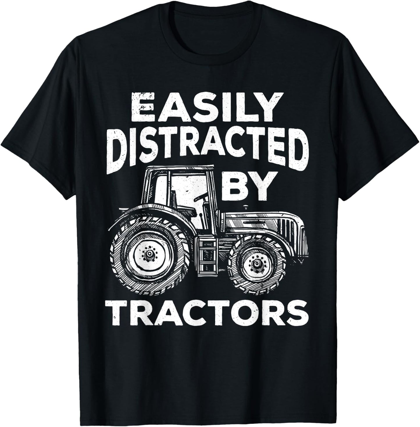 Tractor Art Women Farming Agriculture Farmer Truck T-Shirt - T-Shirt | Black