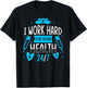 Nurse Nursing Job Quote I Work Hard For Your Health Nurse T-Shirt - T-Shirt | Black