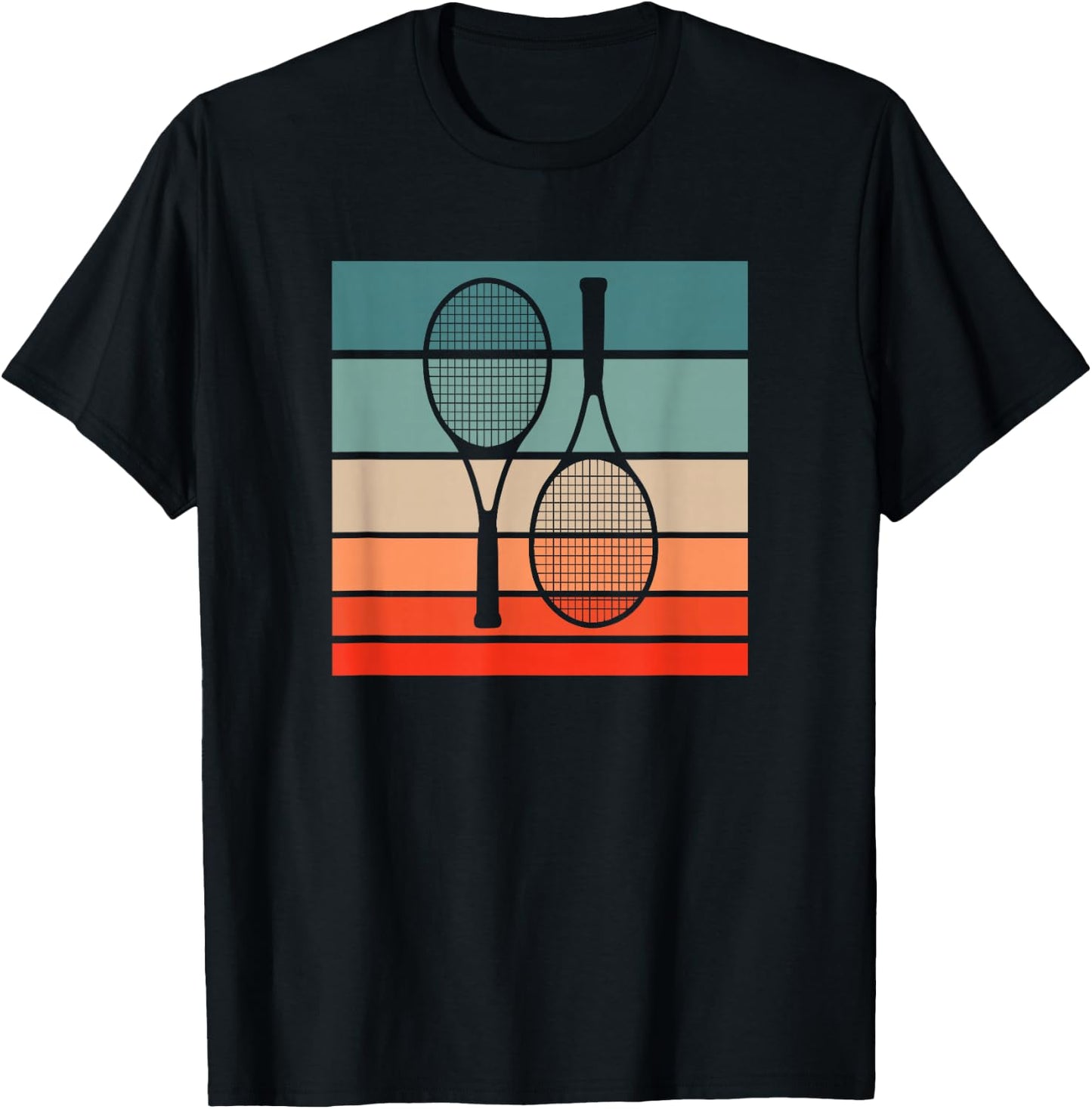 Tennis Retro Style Vintage T-Shirt - T-Shirt | Black