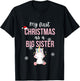 Kids My First One As A Big Sister Promoted Christmas Unicorn T-Shirt - T-Shirt | Black