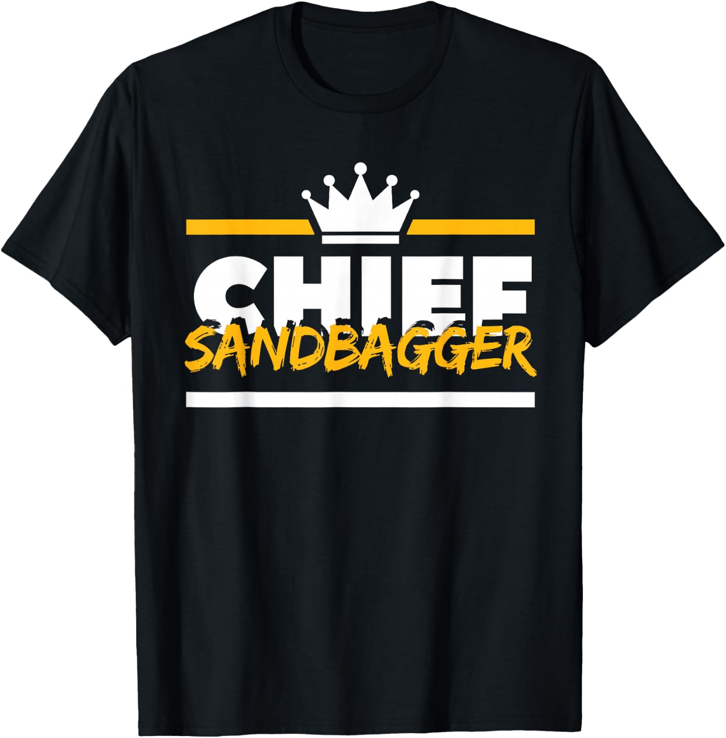 Chief Sandbagger Gag Golf T-Shirt - T-Shirt | Black